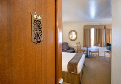 Baroness Hotel door with speakeasy