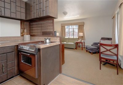 Baroness Hotel kitchen in suite